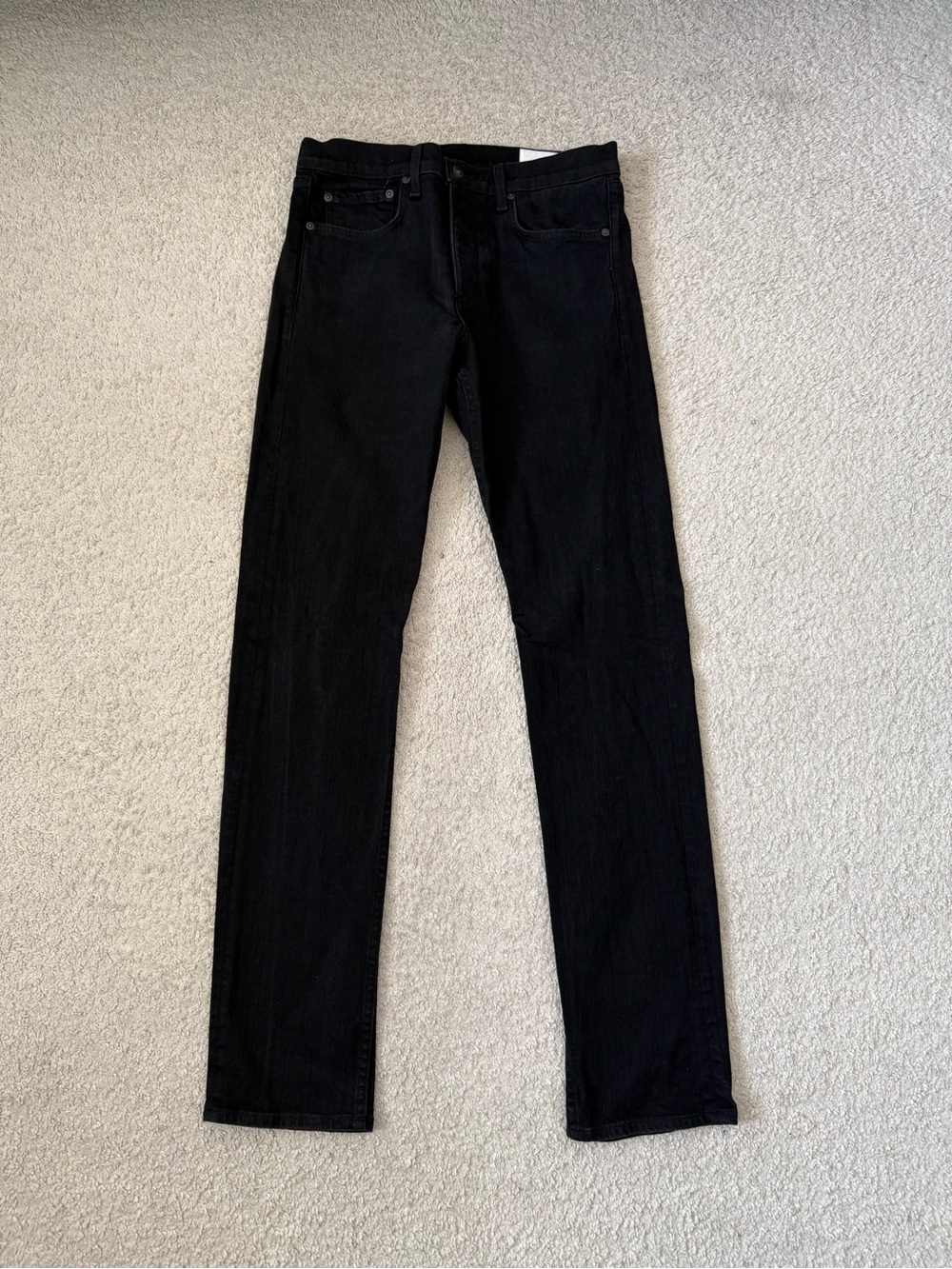 Rag and Bone Black Men's Slim Jeans - Classic Straight Fit 29